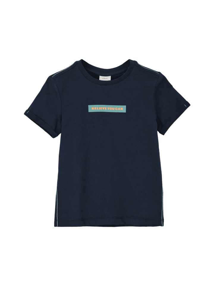 s.Oliver T-Shirt kurzarm in Blau günstig kaufen
