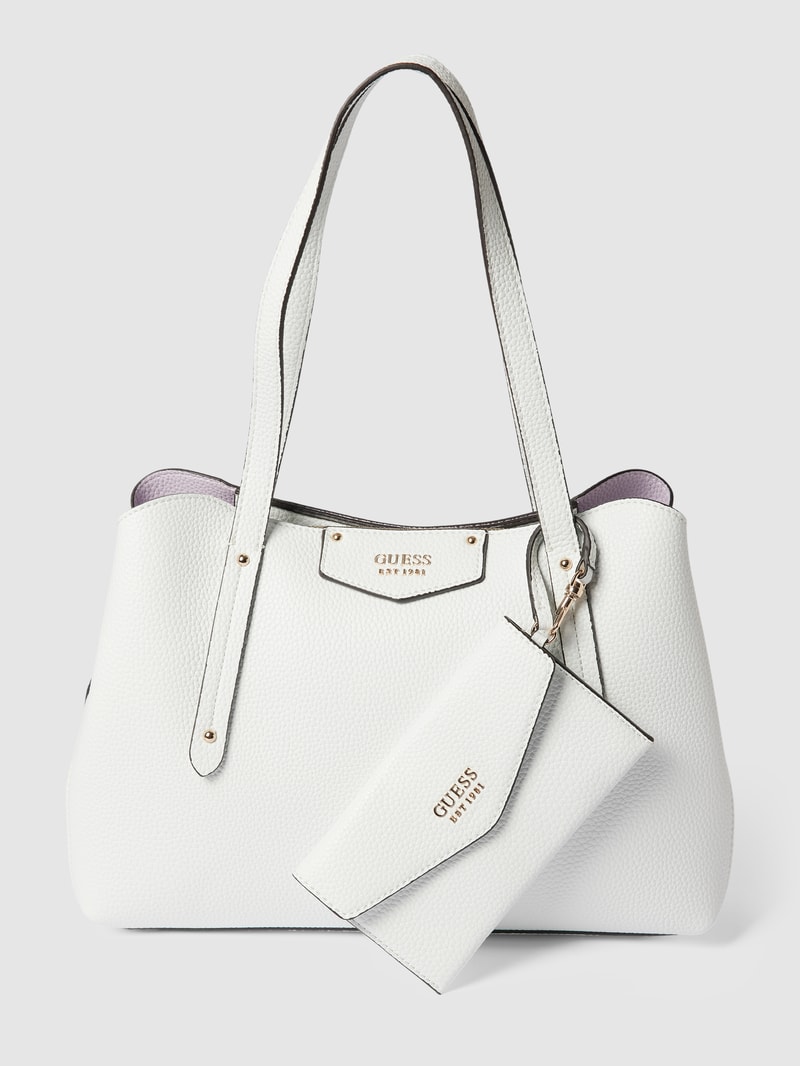 Handtasche mit Strukturmuster Modell 'BRENTON GIRLFRIEND' in weiß