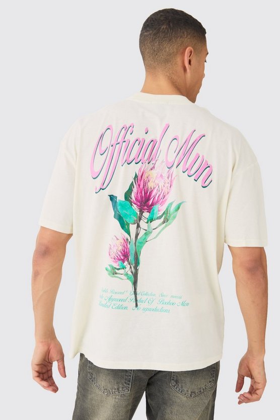 Florales Oversize Official Man T-Shirt