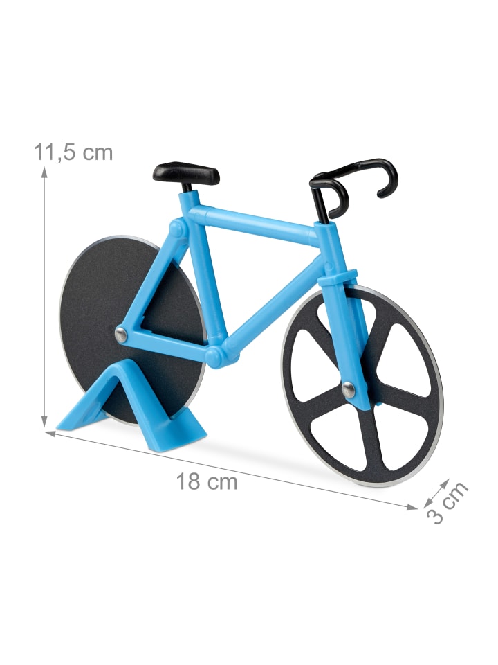 relaxdays Pizzaschneider in Blau günstig kaufen onesize
