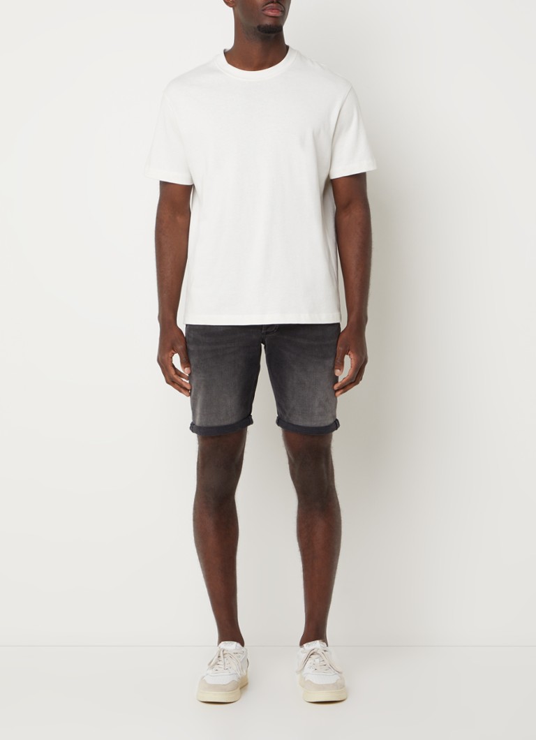 Szorty jeansowe Denham Razor Slim Fit z kieszeniami bocznymi