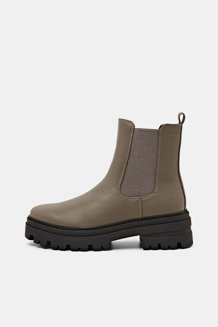 Grobe Boots in Lederoptik