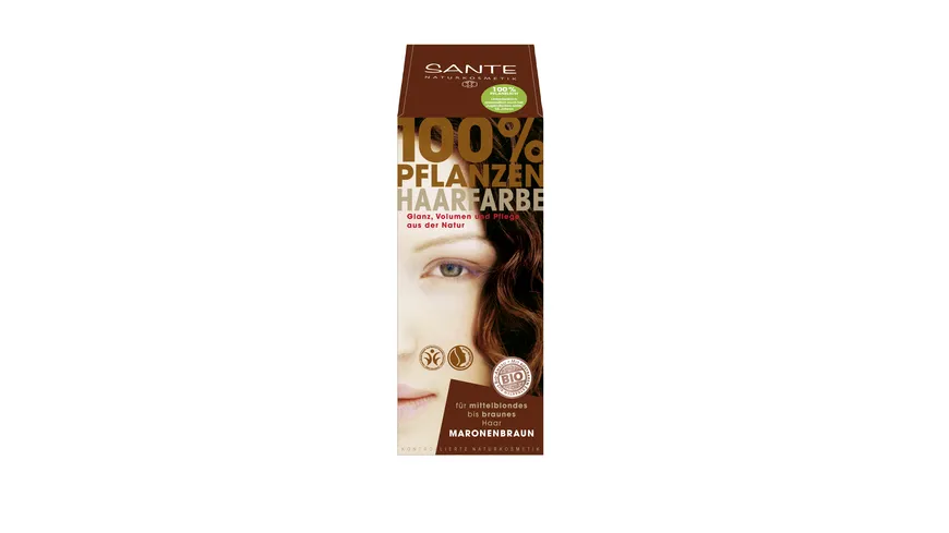 SANTE Pflanzen Haarfarbe 100 g Maronenbraun - Maronenbraun