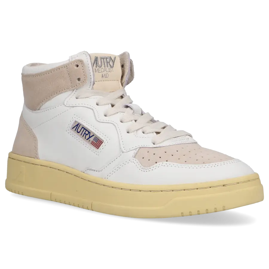 Autry - Sneaker high MEDALIST Veloursleder - weiß