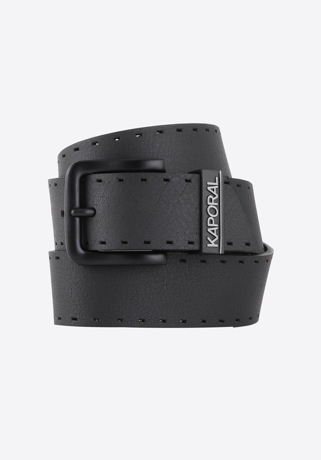 LOTAR  Ceinture en cuir noir Homme