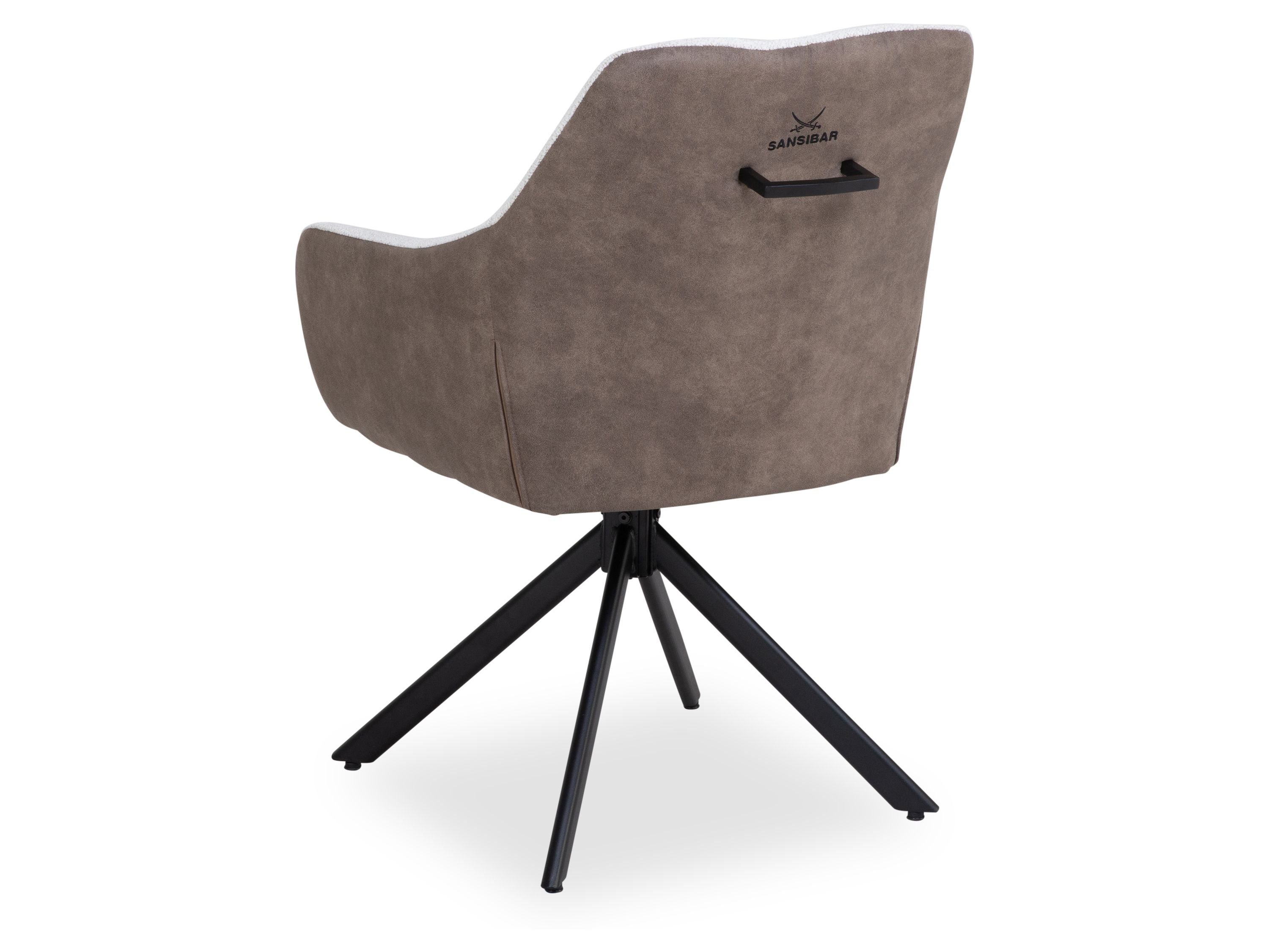SANSIBAR Living Polsterstuhl Polsterstuhl, Polsterstuhl SANSIBAR PELLWORM (BHT 60x88x60 cm) BHT 60x88x60 cm braun