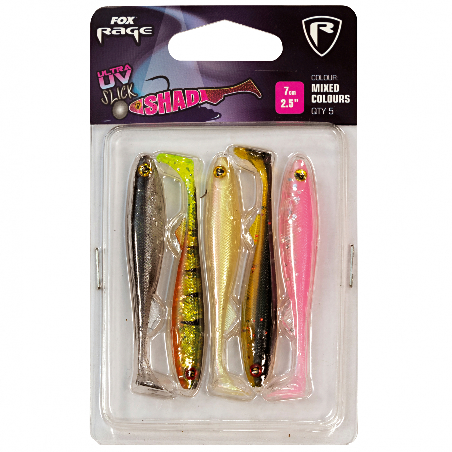 Fox Rage Gummifisch Set Slick Shad UV