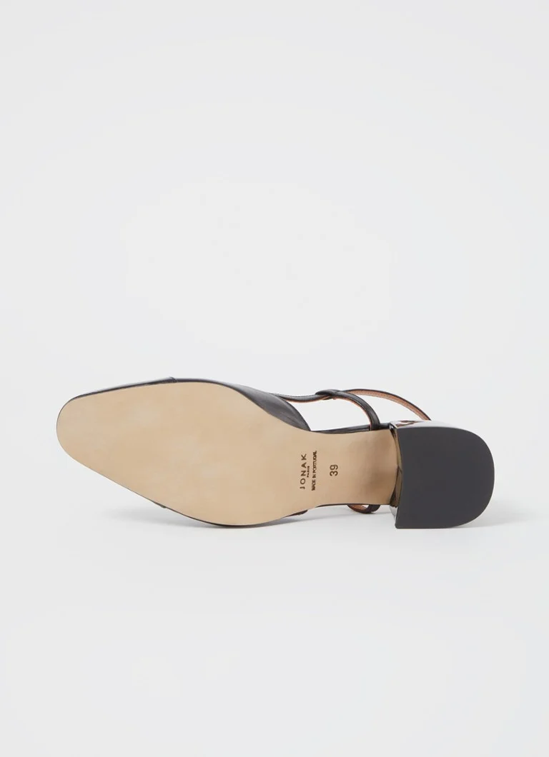 Jonak Dhapopy slingback with patent leather details