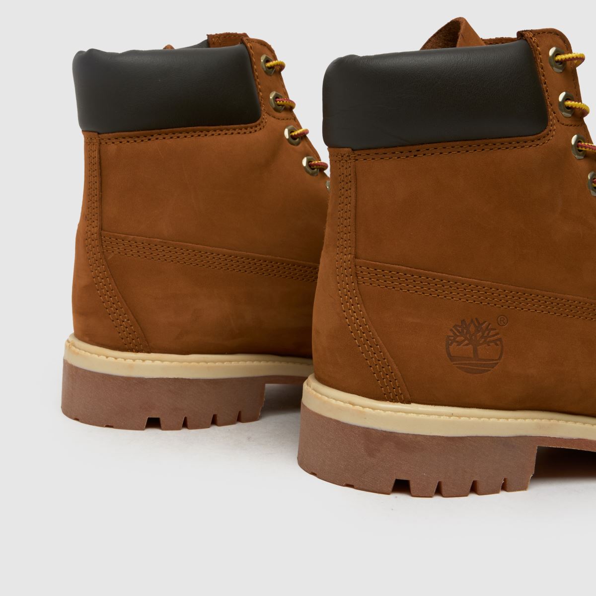 Timberland – Mörkbruna premiumstövlar med 6 tumsmönster