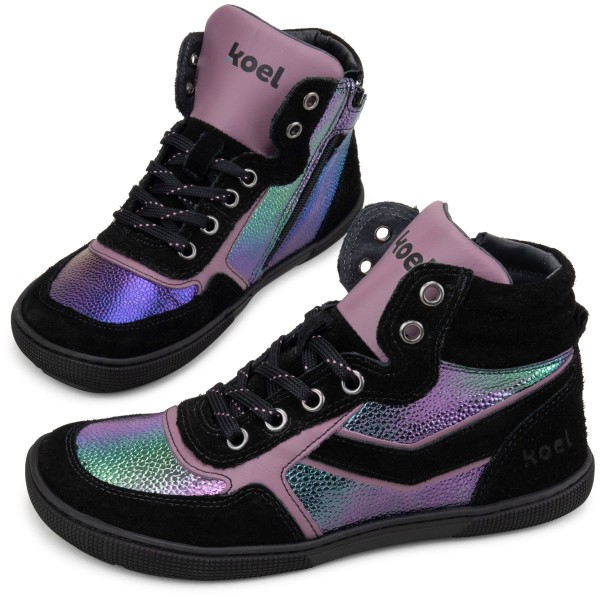 Koel bare ~ Danish MidCut Sneaker ~ Purple Rainbow