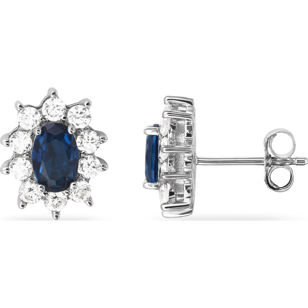 FAVS Boucles d'oreilles à fermoir à poussette 925 Argent Boucles d'oreilles