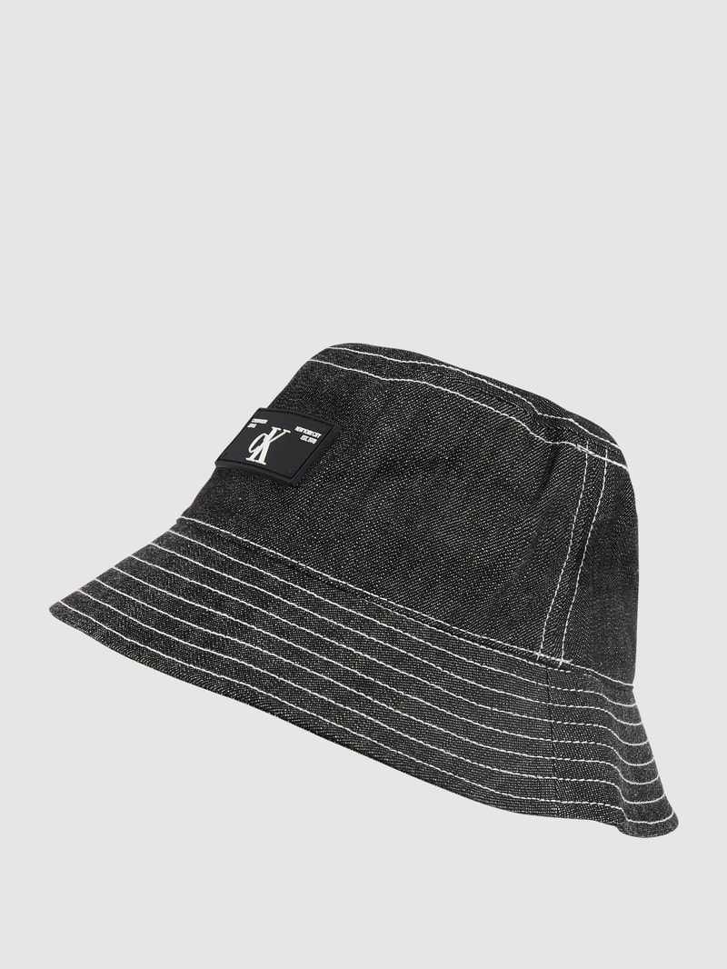 Fischerhut aus Denim in black