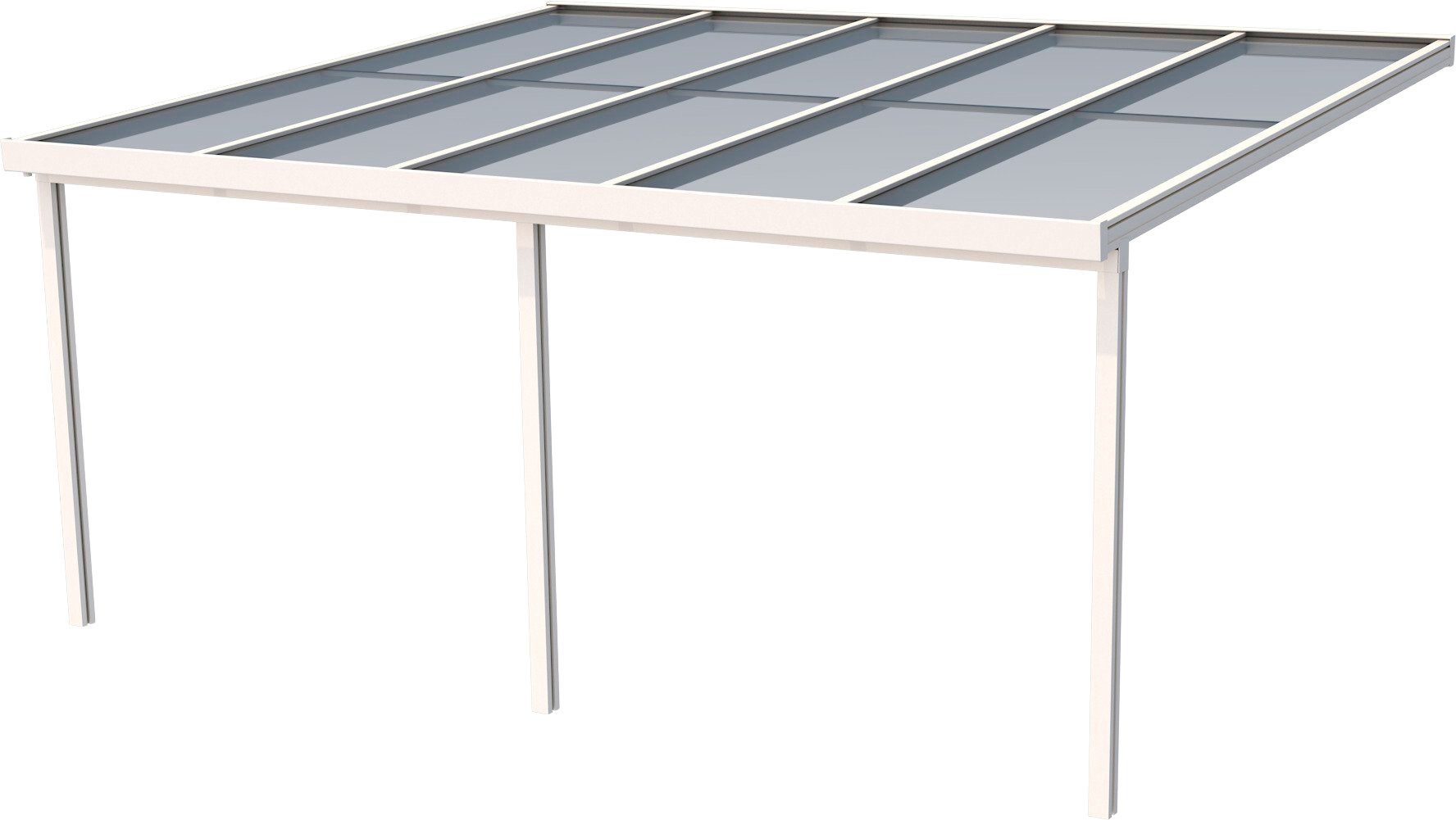 GUTTA Terrassendach Premium, BxT: 511x406 cm, Bedachung Doppelstegplatten, BxT: 510x406 cm, Dach Polycarbonat bronce