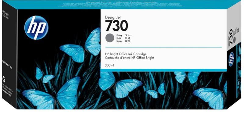 HP 730 Original Tintenpatrone P2V72A Grau