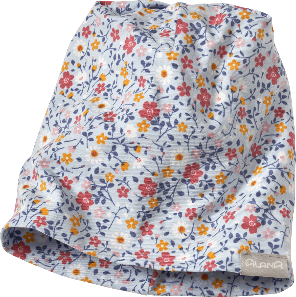 Mütze Pro Climate mit Blumen-Muster, blau, Gr. 48/49, 1 St