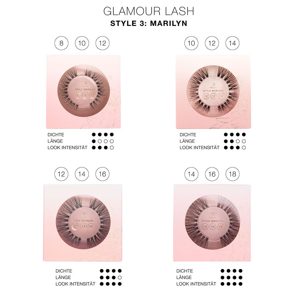 Niclay Glamour Lash Single Marilyn 14/16/18 mm