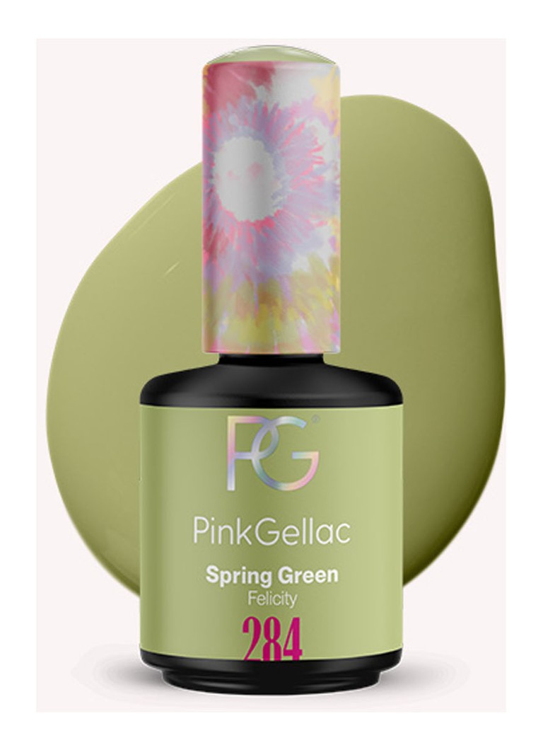 Pink Gellac 284 Keväänvihreä - geelikynsilakka