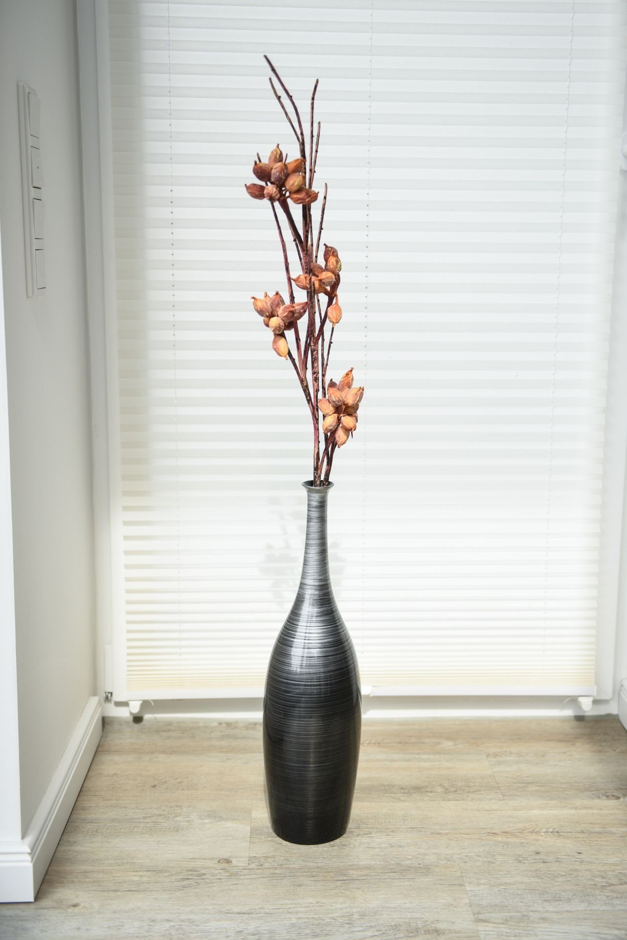VIVANNO Bodenvase Vase Deko Bodenvase Fiberglas 