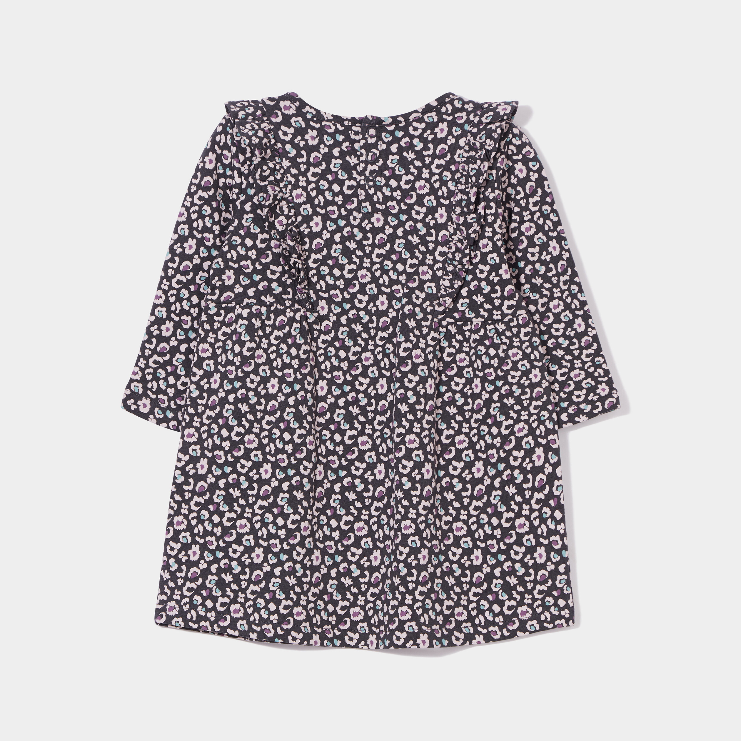 Ensemble robe et legging coton gris foncé bébé fille | La Halle