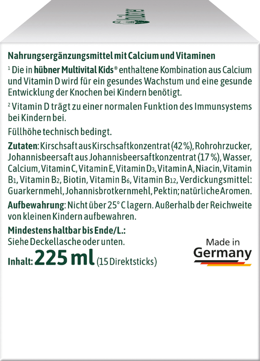Multivital Kids Direktsticks 15 St, 225 ml