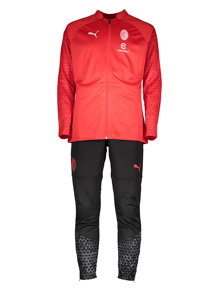 Puma Trainingsanzug in Rot/ Schwarz günstig kaufen