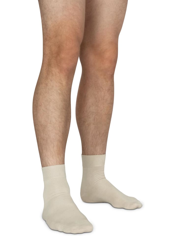normani 6 Paar Bambus-Gesundheitssocken Kurzschaft in Beige günstig kaufen