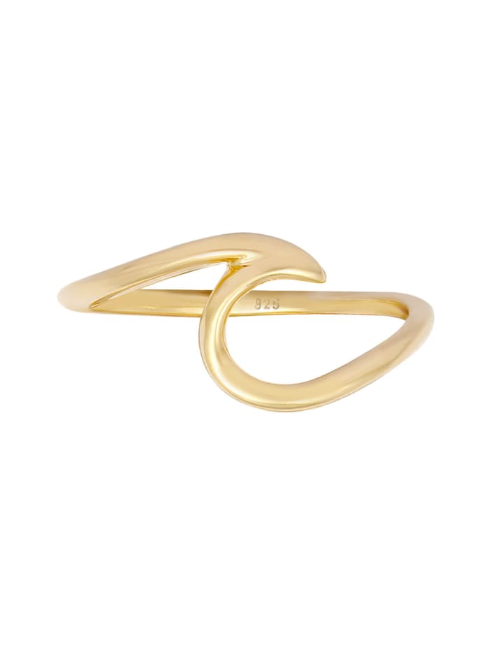 Elli Ring 925 Sterling Silber Wellen in Gold günstig kaufen