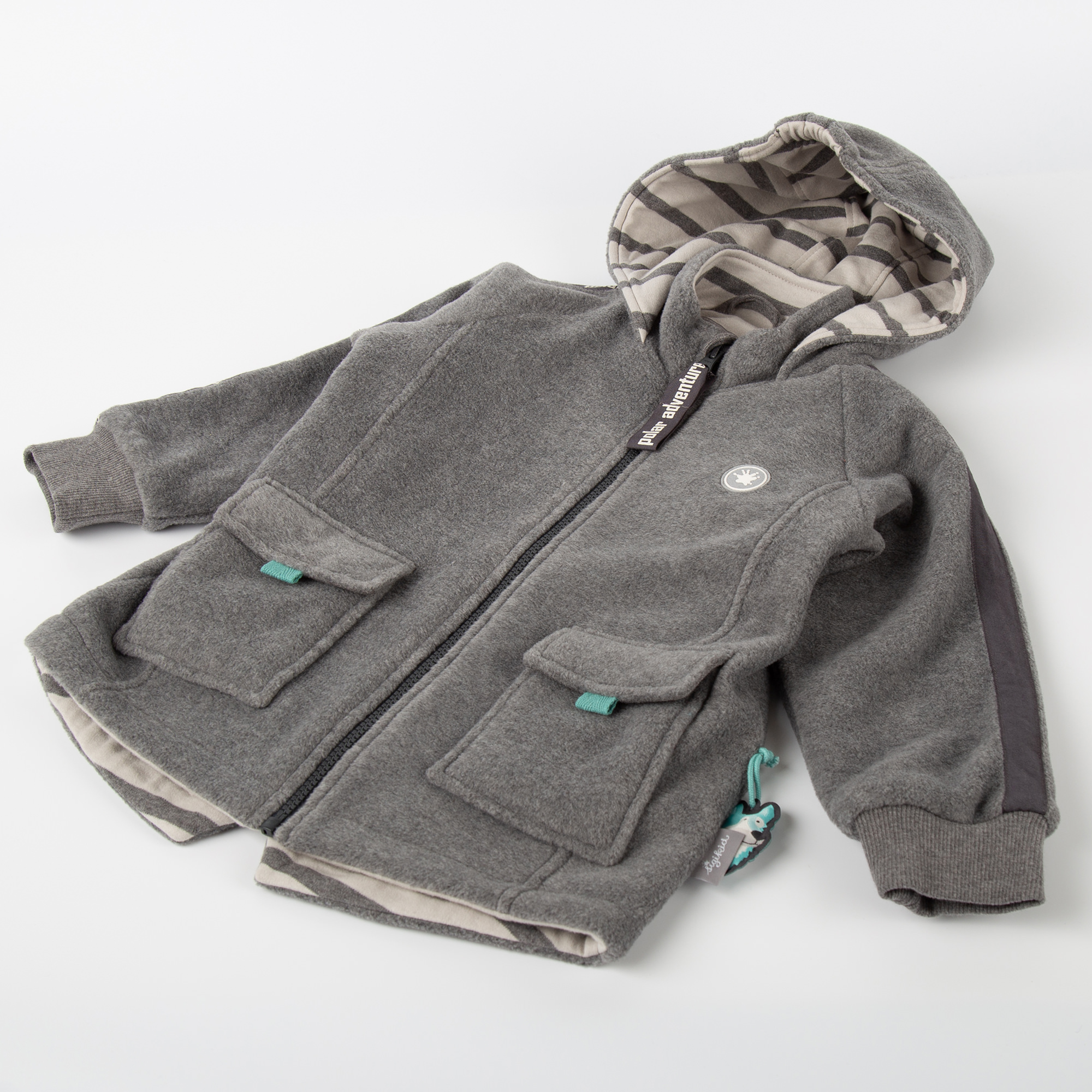 Kinder Fleecejacke Polar Expedition, graumeliert