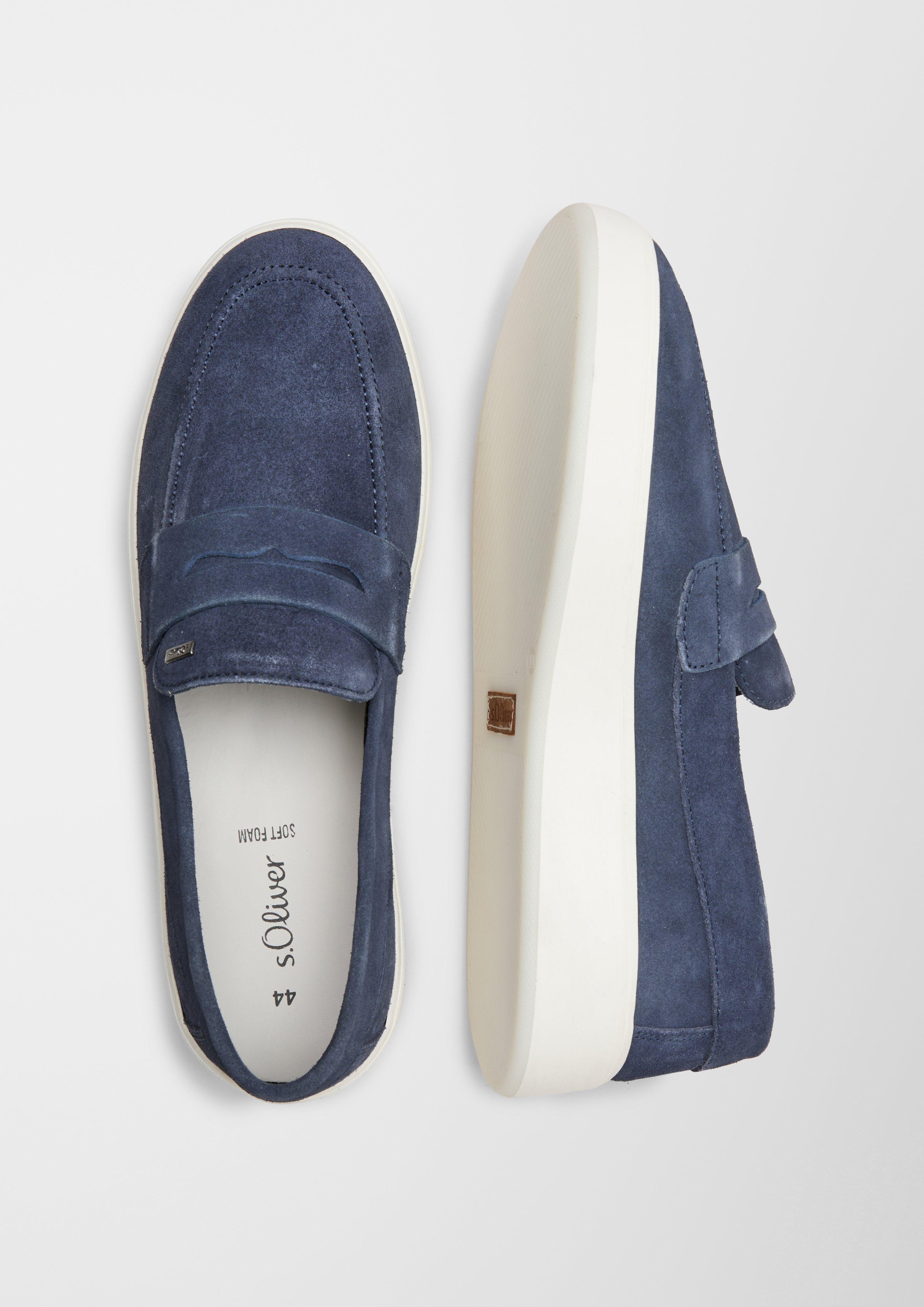 Velours-Slipper mit Zier-Element  6007702-805