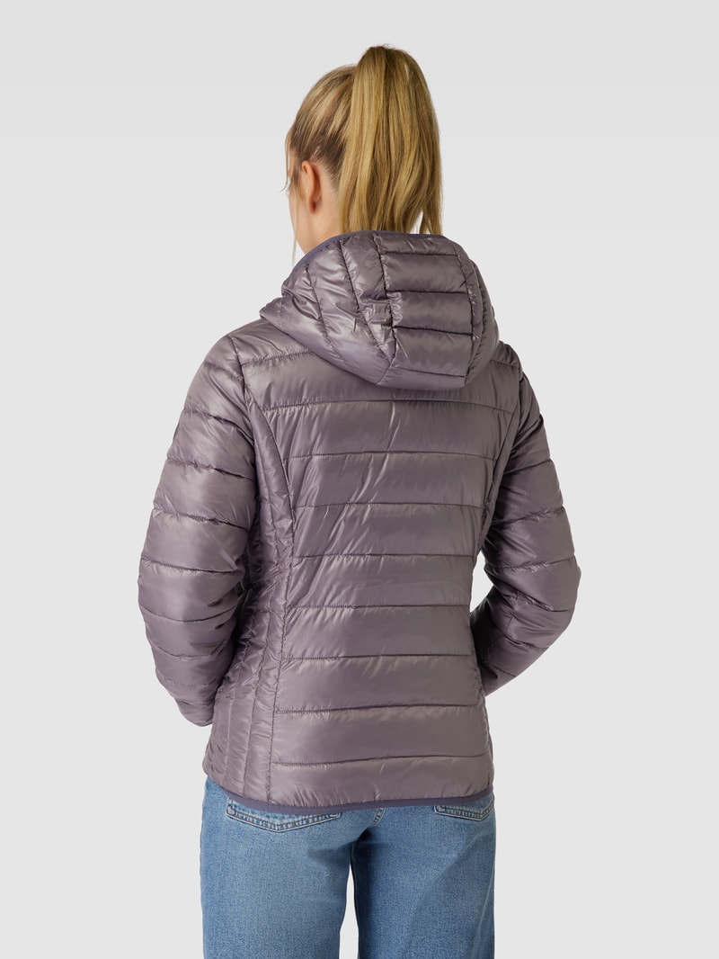 Steppjacke mit Kapuze in flieder