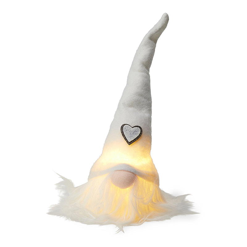 Home Nisse 28 cm m/LED-lys
