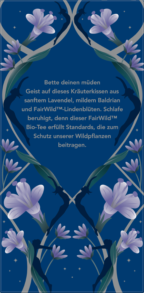 Kräutertee \Night Time\ mit Haferblütenspitze, Lavendel, Lindenblüte (20 Beutel), 20 g