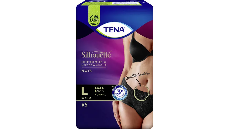 TENA Silhouette Hüfthohe Inkontinezn Unterwäsche L