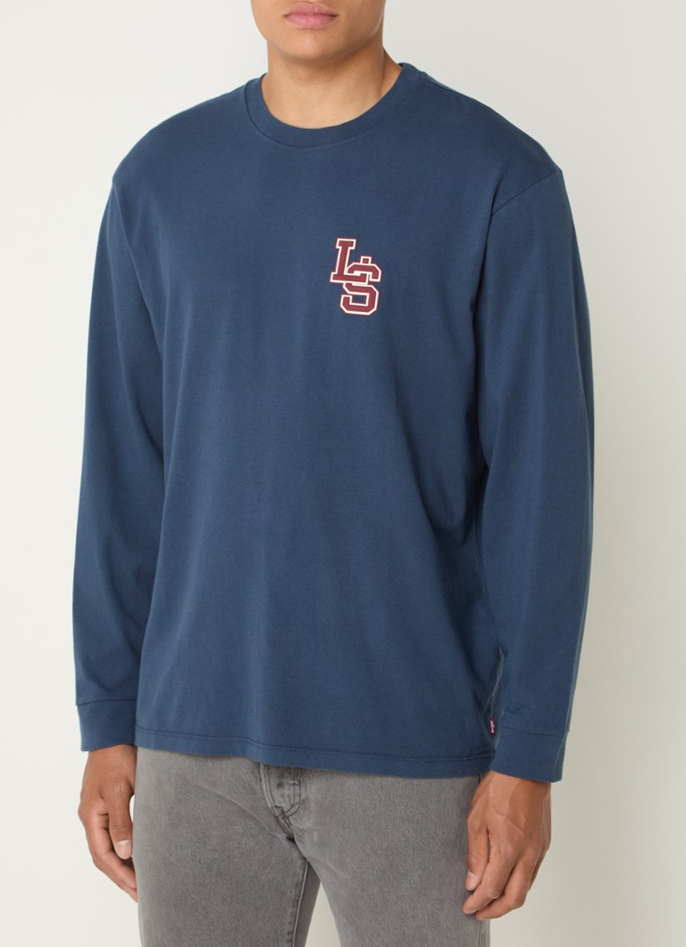 T-shirt a maniche lunghe Levi's con logo ricamato