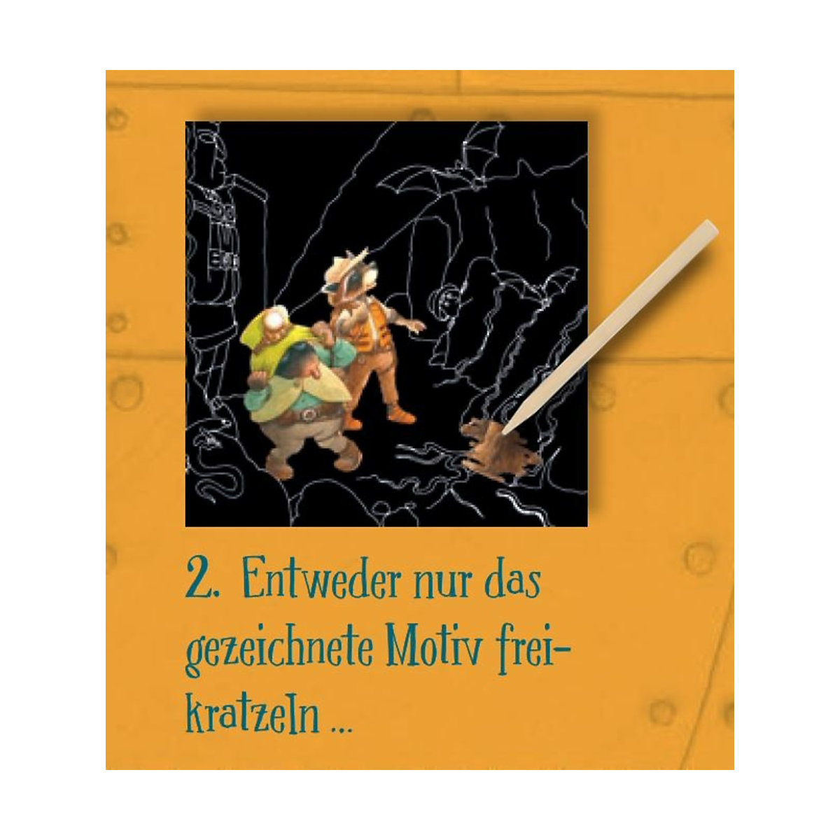 Kritzel-Kratzel-Set Lenny Hunter, 6-tlg.