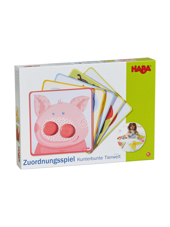 Haba Lernspielzeug Zuordnungsspiel Kunterbunte Tierwelt in mehrfarbig günstig kaufen onesize