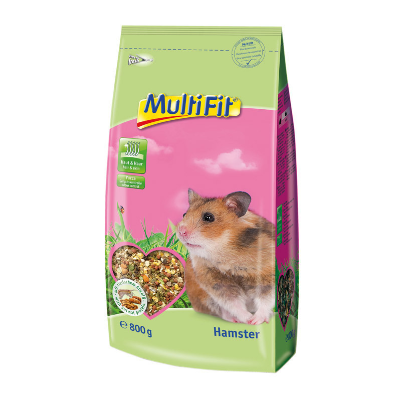 MultiFit Hauptfutter MultiFit Nagerfutter für Hamster 800g