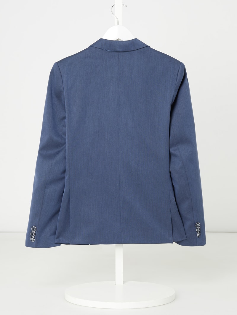 Slim Fit Sakko mit Stretch-Anteil in blau