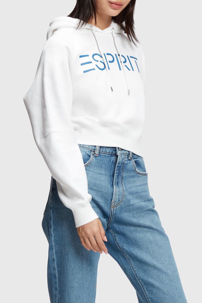 Cropped-Hoodie mit Logo