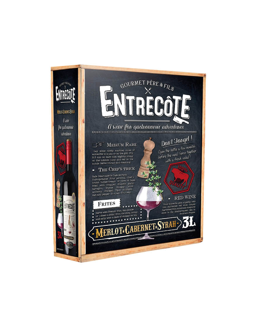 Vin de France Entrecôte Gourmet Père et Fils 3 ℓ, Bag in Box