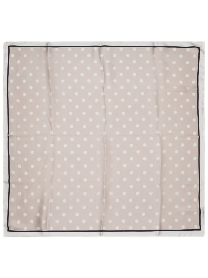 styleBREAKER Halstuch mit Punkte Muster in Taupe-Beige günstig kaufen onesize