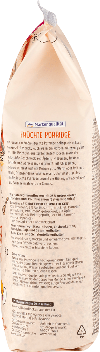Porridge, Früchte, 500 g