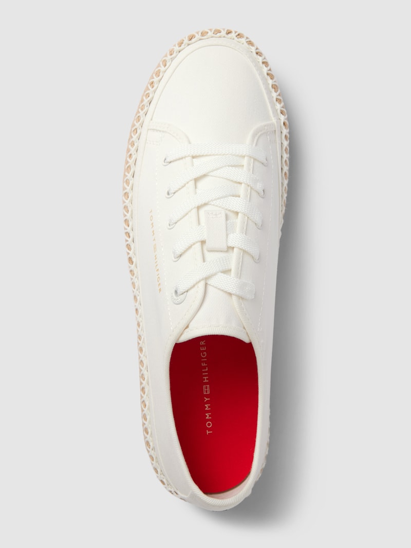 Sneaker mit Label-Details Modell 'ROPE' in weiß