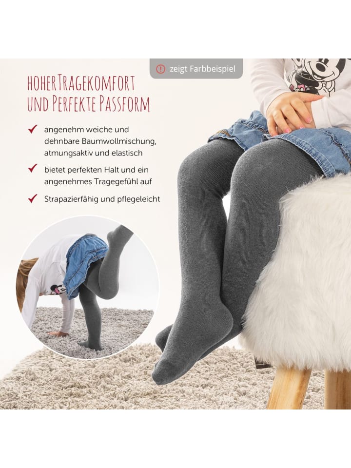 LaLoona Strumpfhose 2er Pack - Weiß - in weiss günstig kaufen