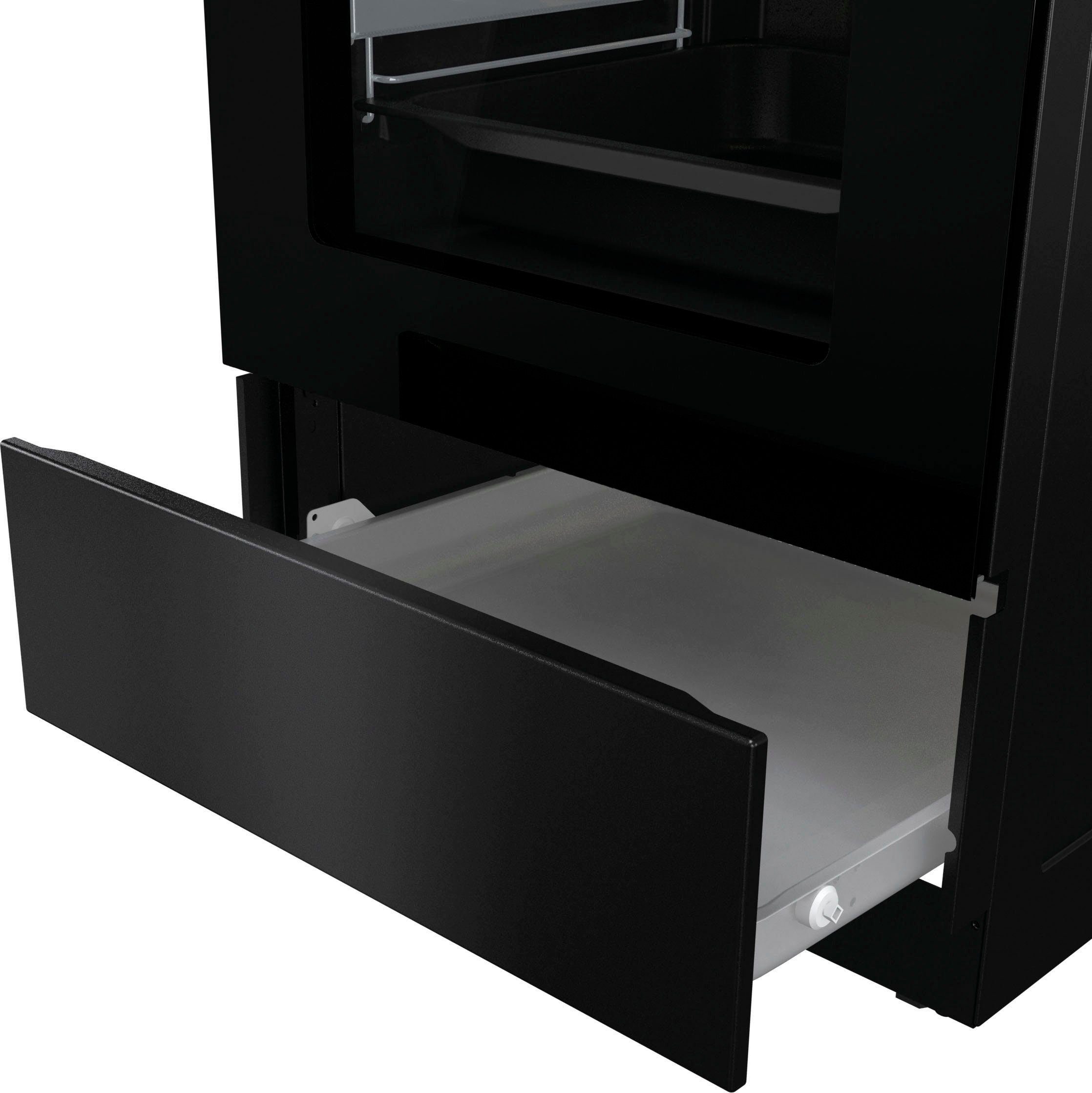 GORENJE Induktions-Standherd GEIT5C60BPG, mit 2-fach-Teleskopauszug, Aqua Clean