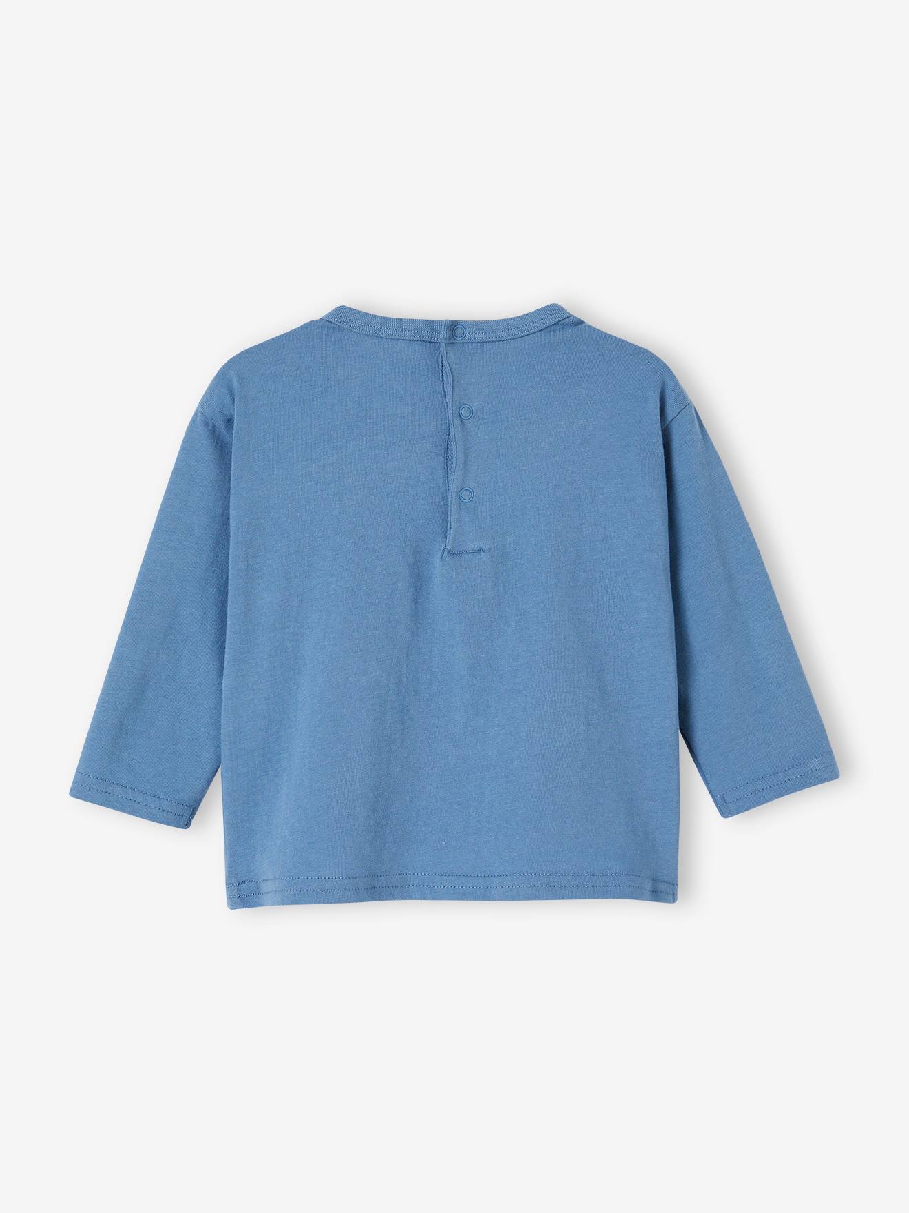 Vertbaudet Baby Shirt aus Bio-Baumwolle mit Message, personalisierbar - wollweiß
