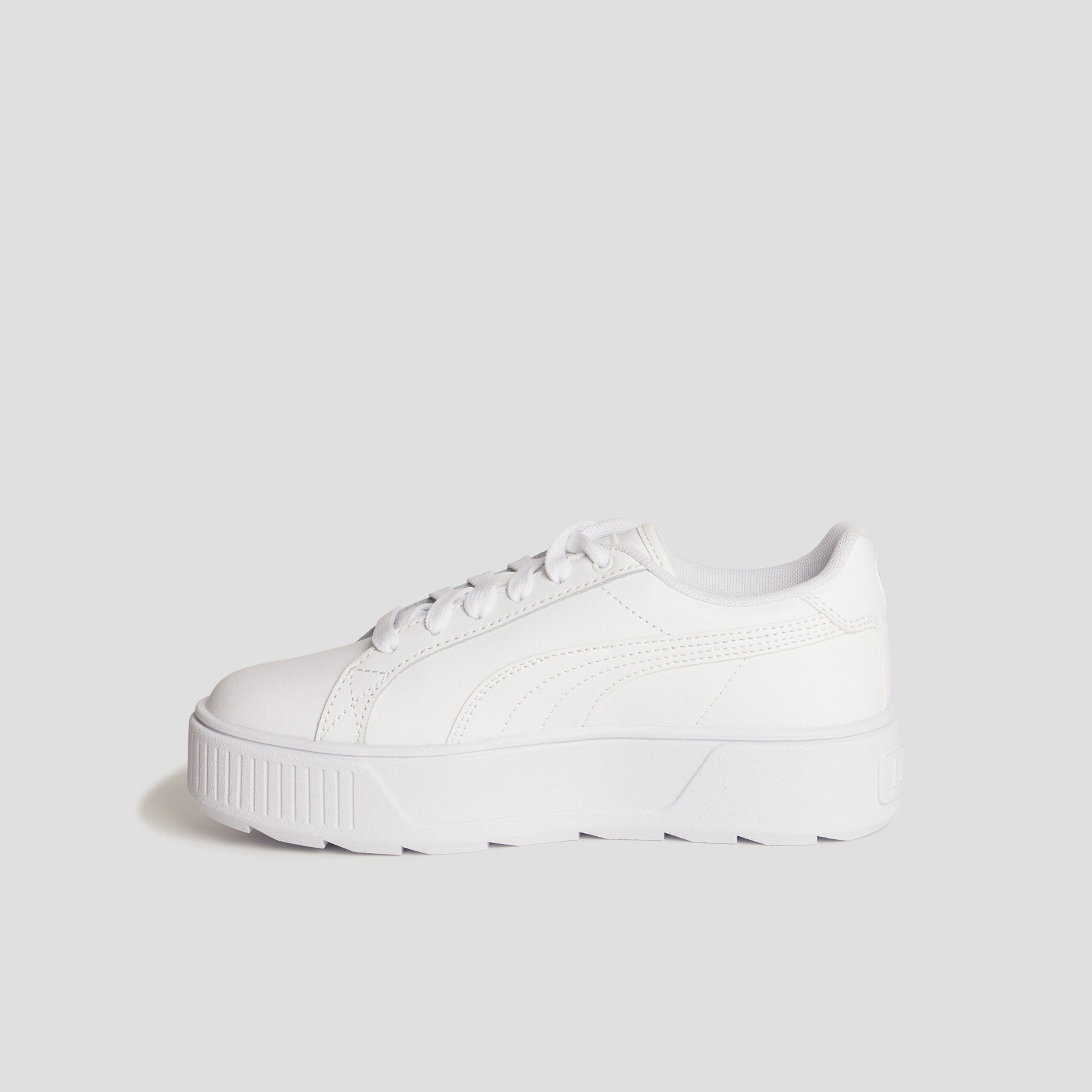 Tennis basses en cuir Puma Karmen blanc fille | La Halle