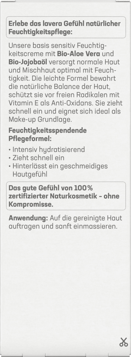 Gesichtscreme Basis Sensitiv feuchtigkeitsspendend, 50 ml