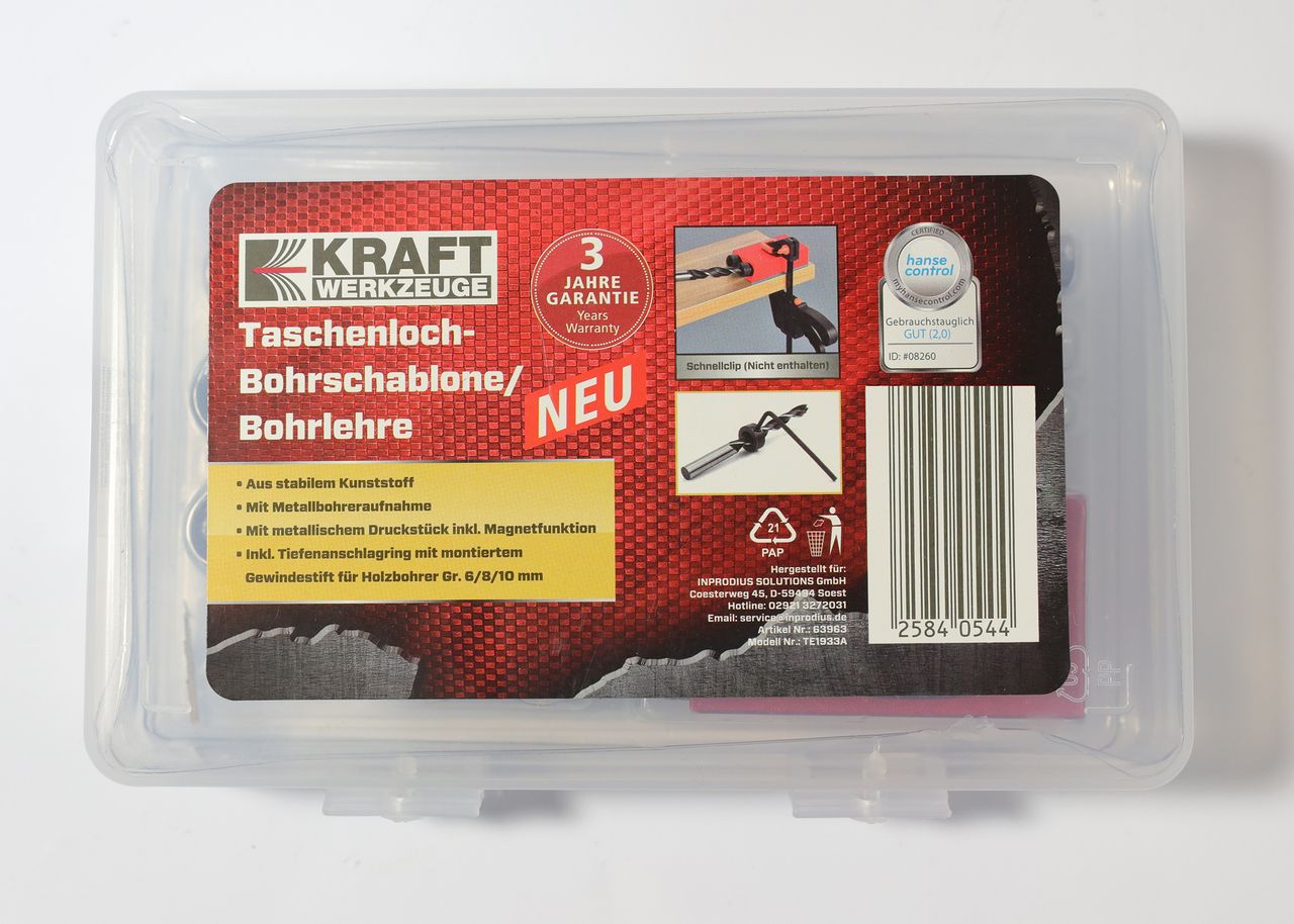 Kraft Werkzeuge Taschenloch-Bohrschablone/Bohrlehre
