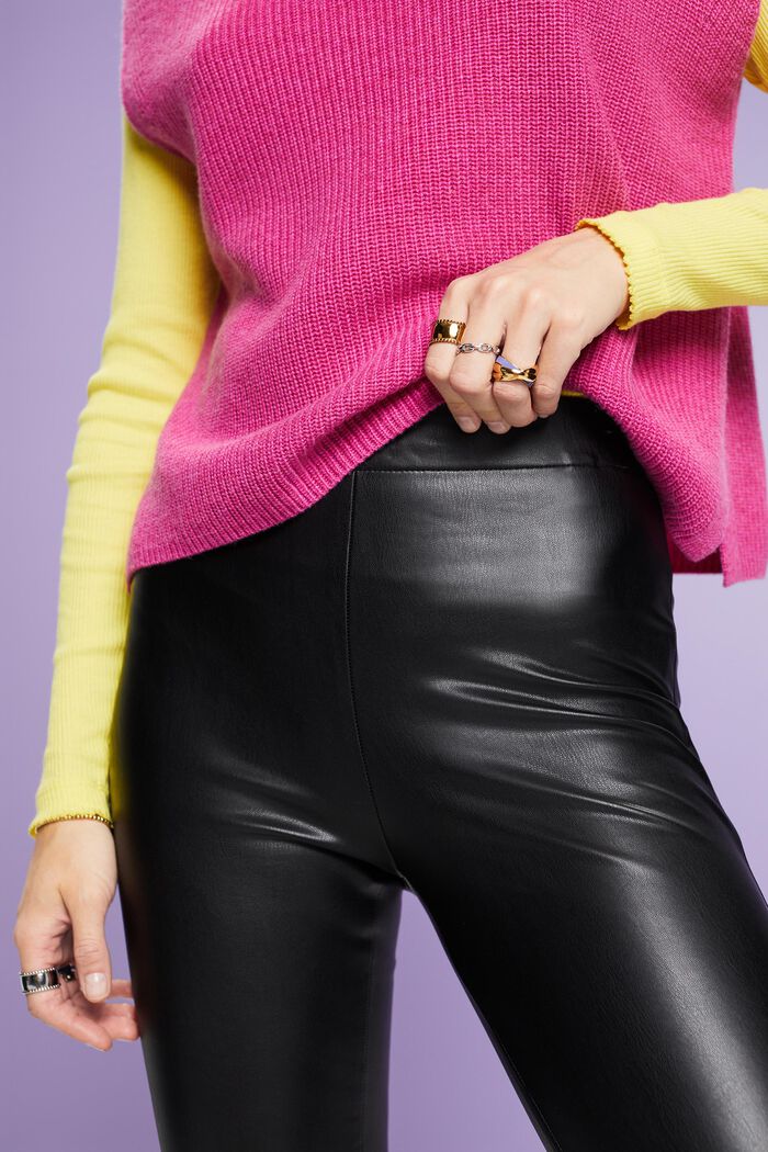 Leggings in Lederoptik